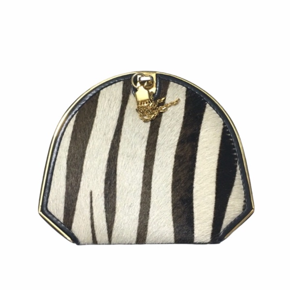 Dolphin lock small purse leather wallet